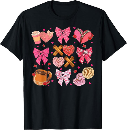 Coquette Bow Pan Dulce Concha Funny Mexican Valentine's Day