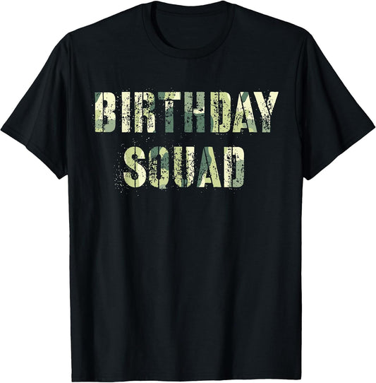 Camouflage Theme BIRTHDAY SQUAD Party Military Hunting Camo