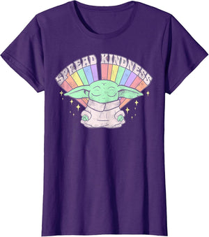 Star Wars The Mandalorian Grogu Spread Kindness Rainbow
