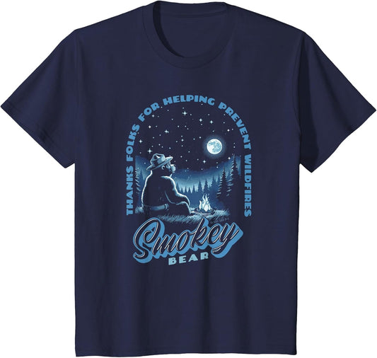 Stargazing Smokey Bear Thanks for Helping Prevent Wildfires