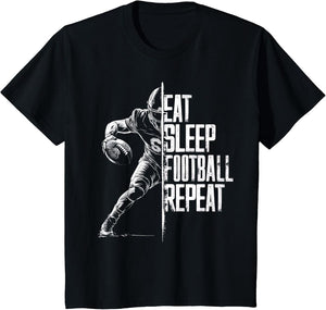 Eat Sleep Football Repeat Football Lovers Youth Kids Boys