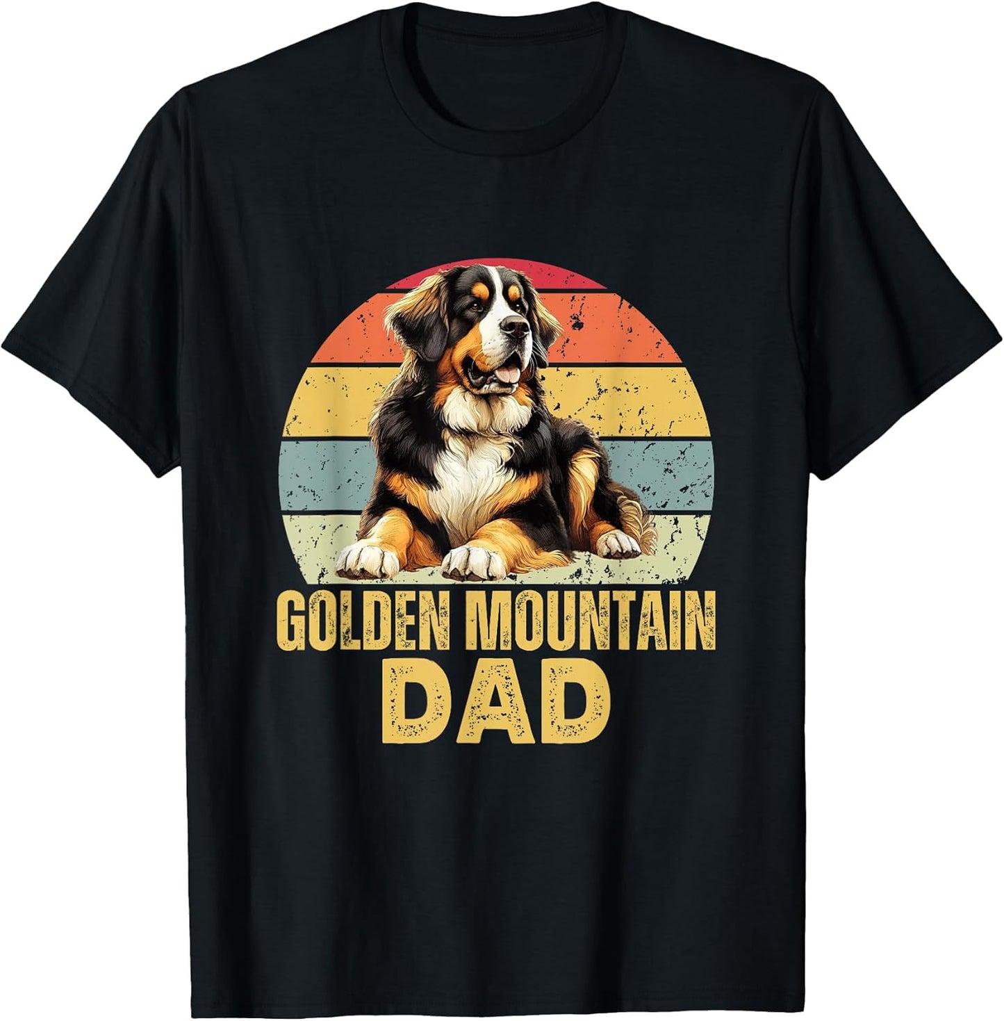 Golden Mountain Dog Dad Funny Retro Dog Owner & Lover