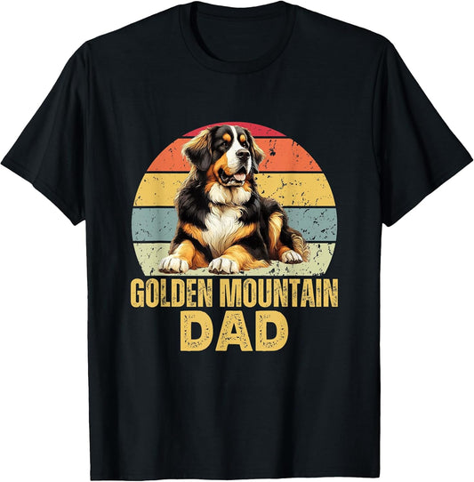Golden Mountain Dog Dad Funny Retro Dog Owner & Lover