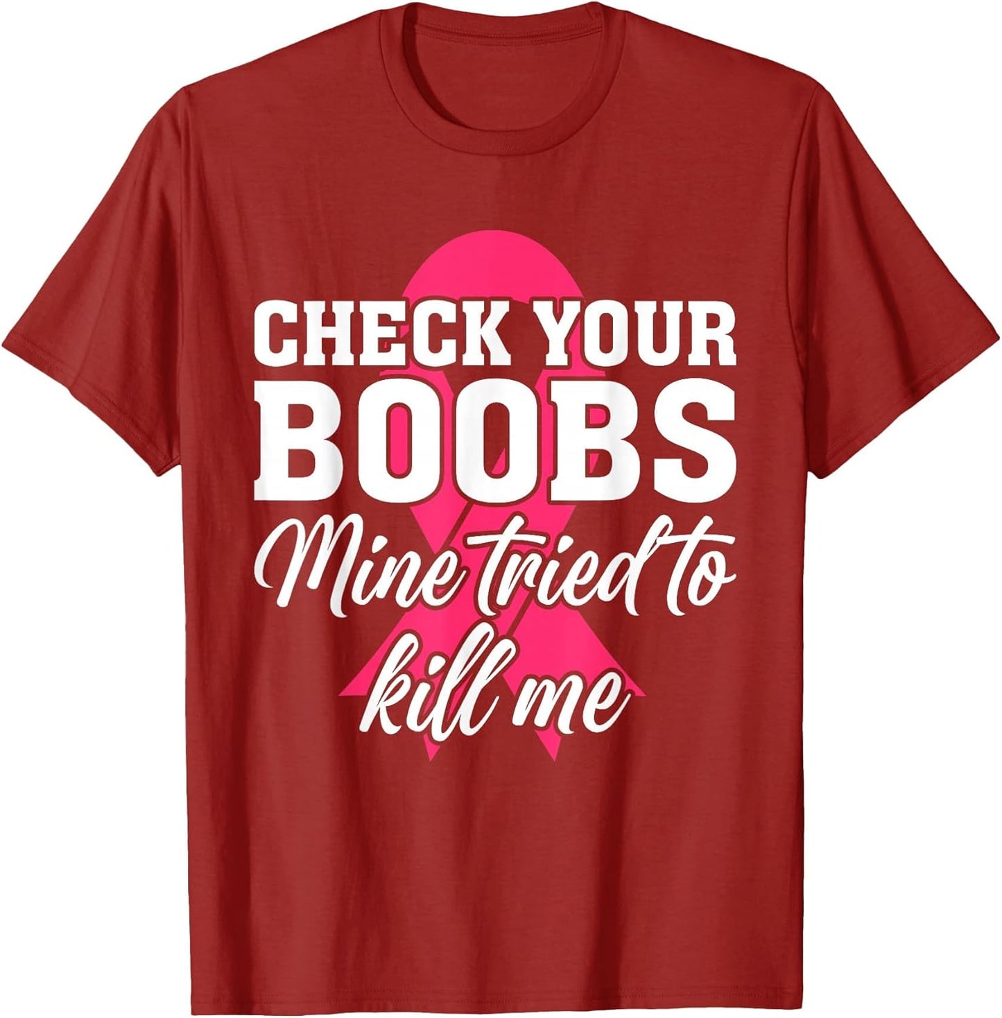 Breast Cancer Awareness Check Your Boobs Survivor Gift