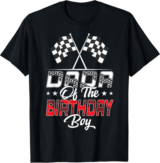Race Car Dada of The Birthday Boy Racing Family Pit Crew