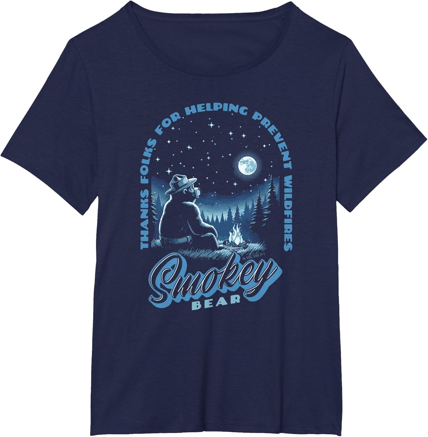 Stargazing Smokey Bear Thanks for Helping Prevent Wildfires