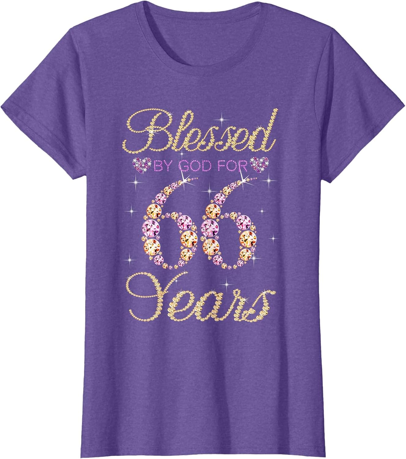 Blessed by God for 66 Years Funny 66th Birthday Women