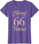 Blessed by God for 66 Years Funny 66th Birthday Women