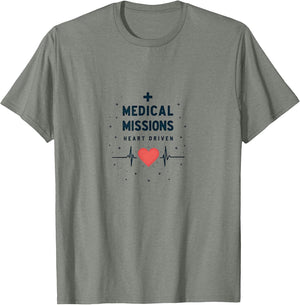 Medical Missions Heart Driven Nurse Design , Men, Olive Heather, XX-Large