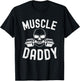Muscle Daddy Weightlifter Skeleton Barbell dad Bodybuilder