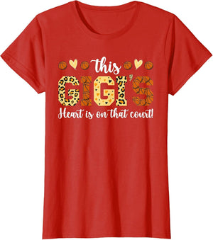 Gigi's Heart Basketball Gigi of A Basketball Player
