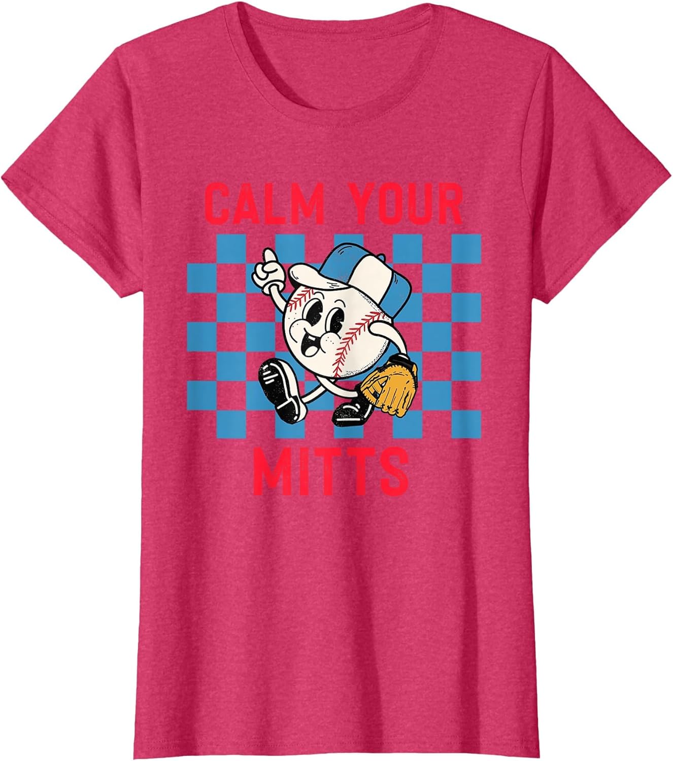 Calm Your Mitts Baseball Player Funny Baseball Game Joke