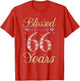 Blessed by God for 66 Years Funny 66th Birthday Women