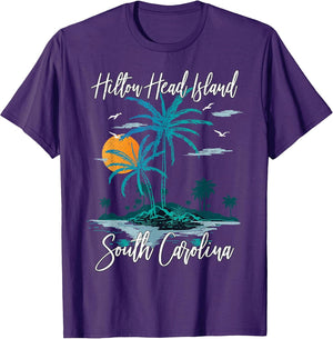 Summer Vacation Retro South Carolina Hilton Head Island Women Kids