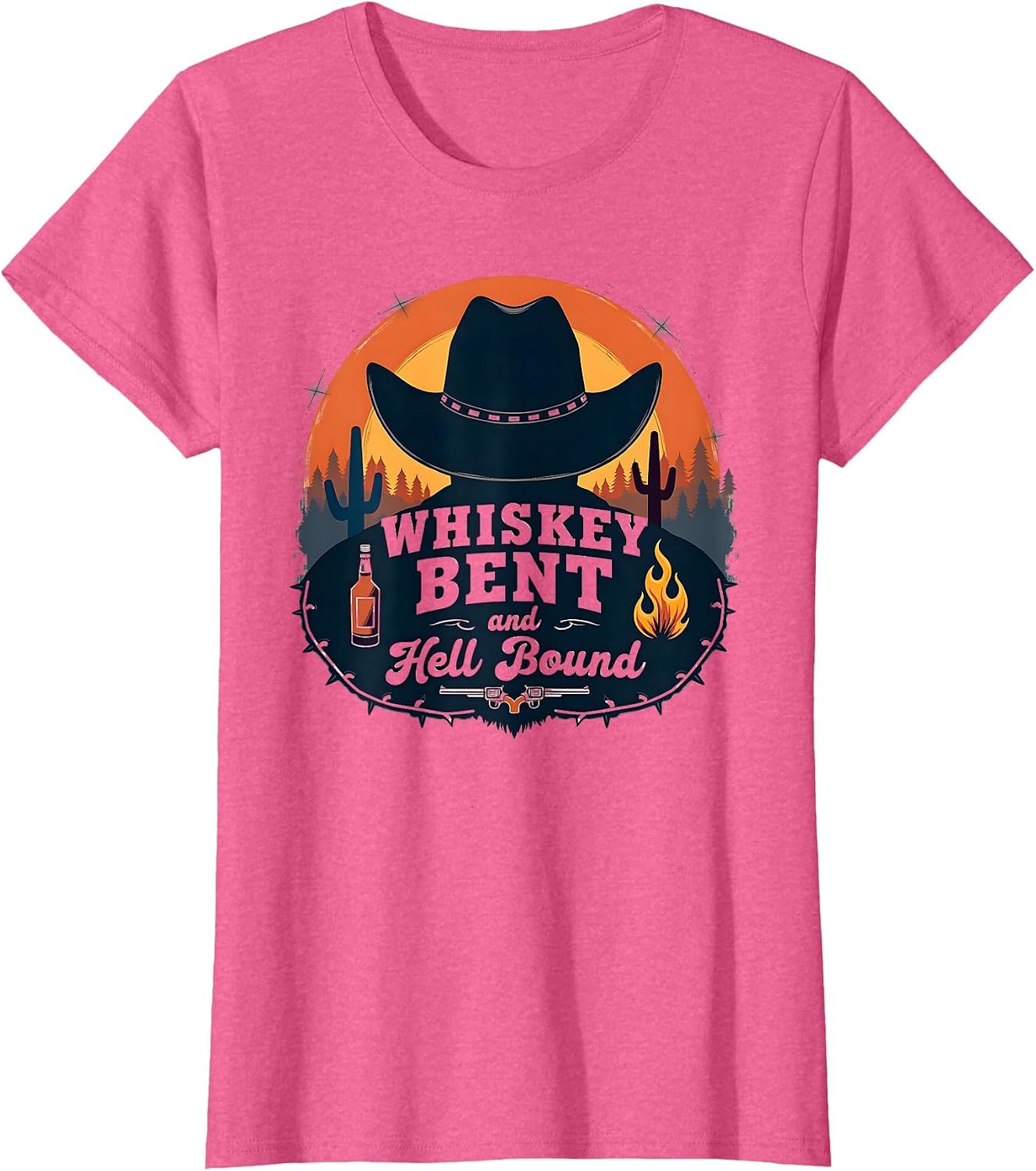 Whiskey Bent and Hell Bound Western Cowboy Shirt