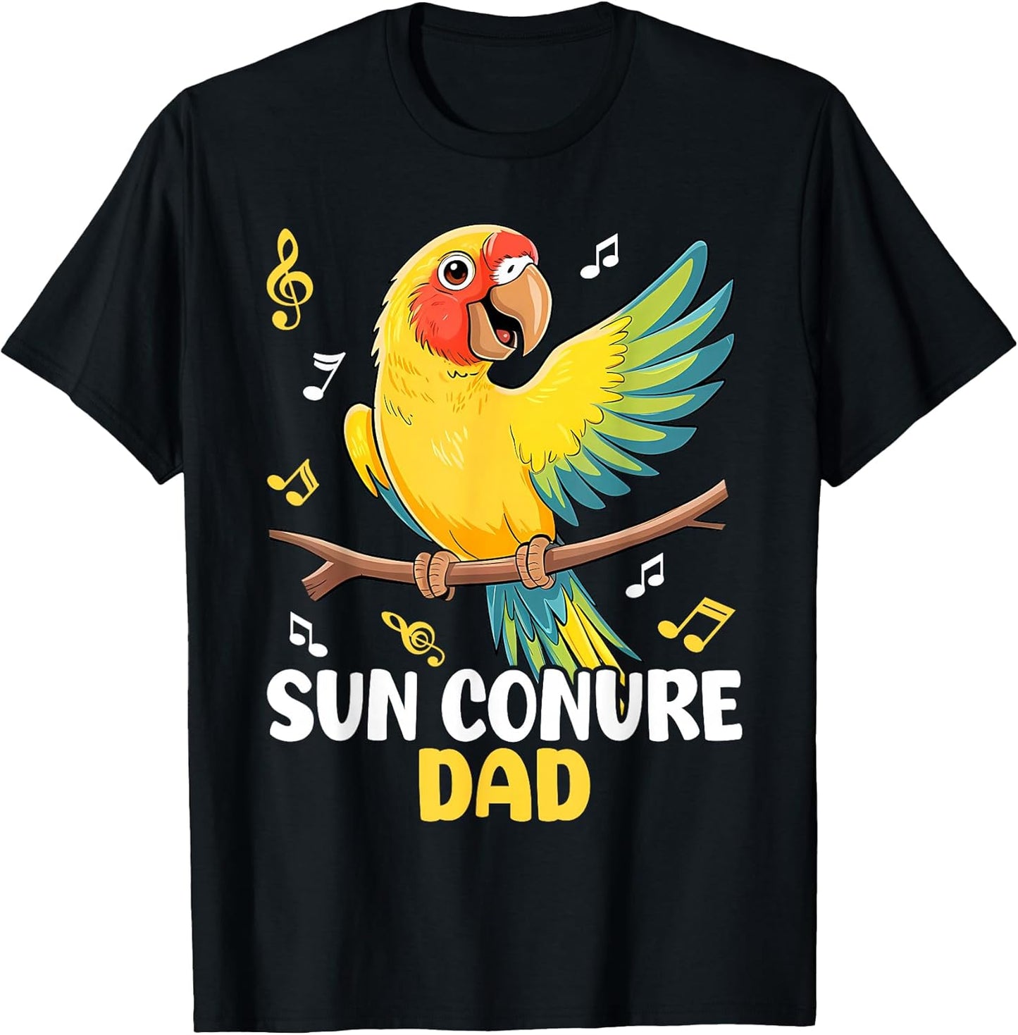 Sun Conure Dad Funny Parrot Bird Lover Men