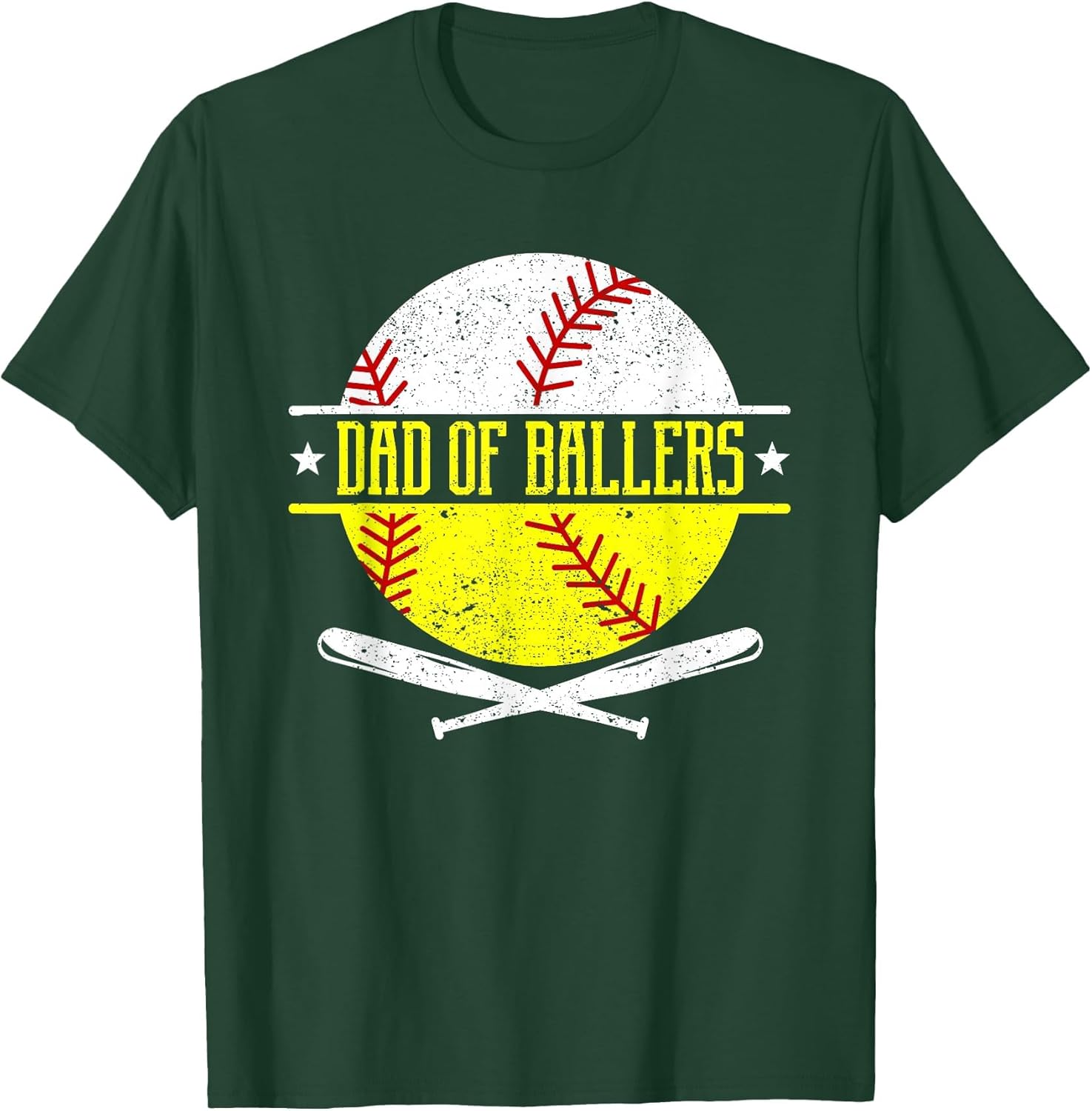 Dad of Ballers Funny Dad of Baseball and Softball Player