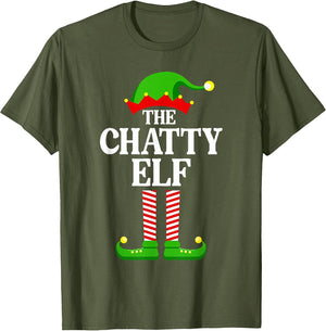 Chatty Elf Family Matching Group Funny Christmas