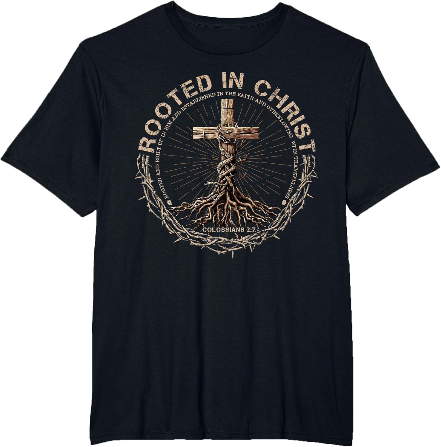 Rooted in Christ Shirt, Jesus Shirts, Christian Cross