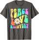 Groovy Peace Love Recovery Celebrate Sober I'm Clean AA NA , Men, Asphalt Grey, X-Large