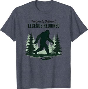 Funny Sasquatch Footprints Optional Legends Required