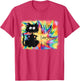 Its Fine Im Fine Everything is Fine Funny Black Cat Tie Dye