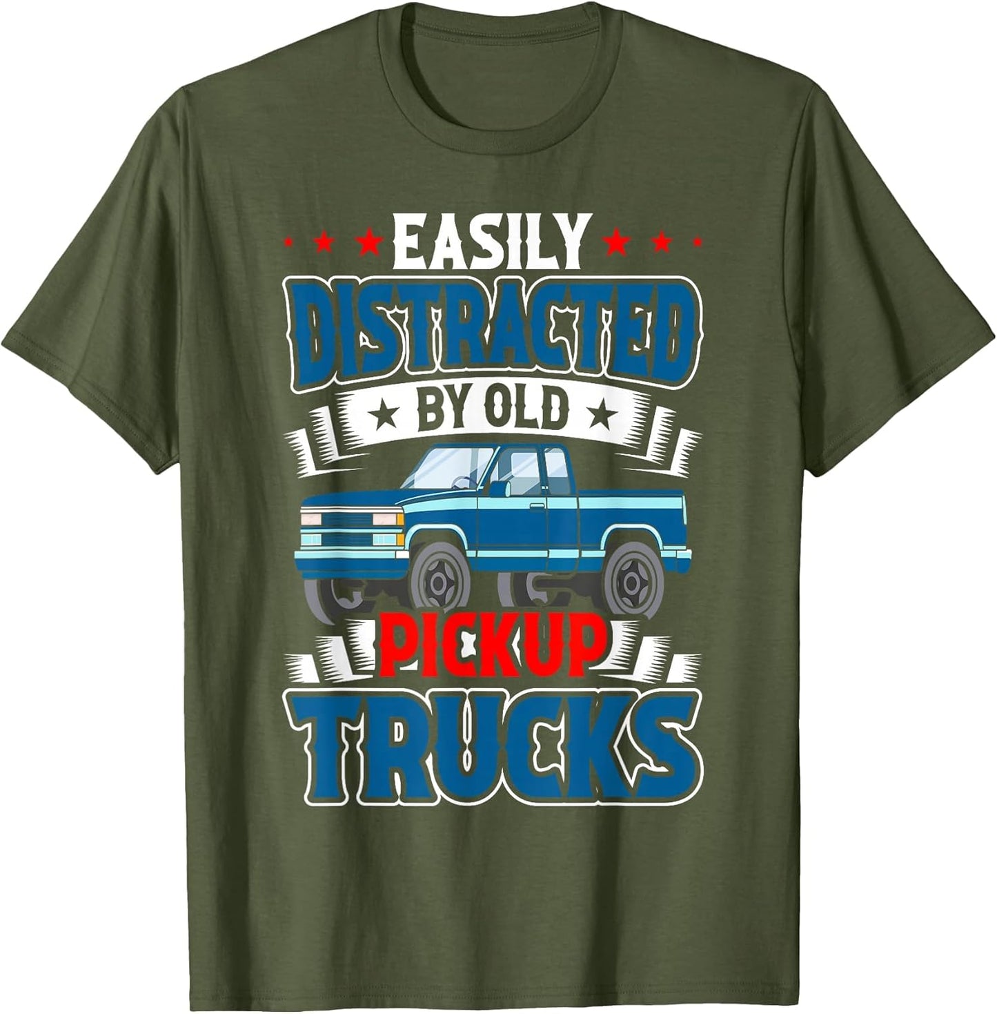Easily Distracted by Old Pickup Trucks Quote Trucker Driver