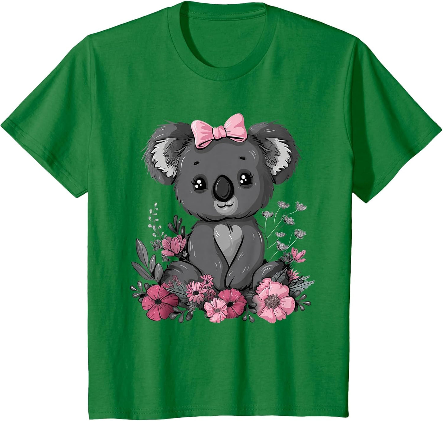 Koala Kawaii Koala Bear Pink Bow Flowers Girls Kids