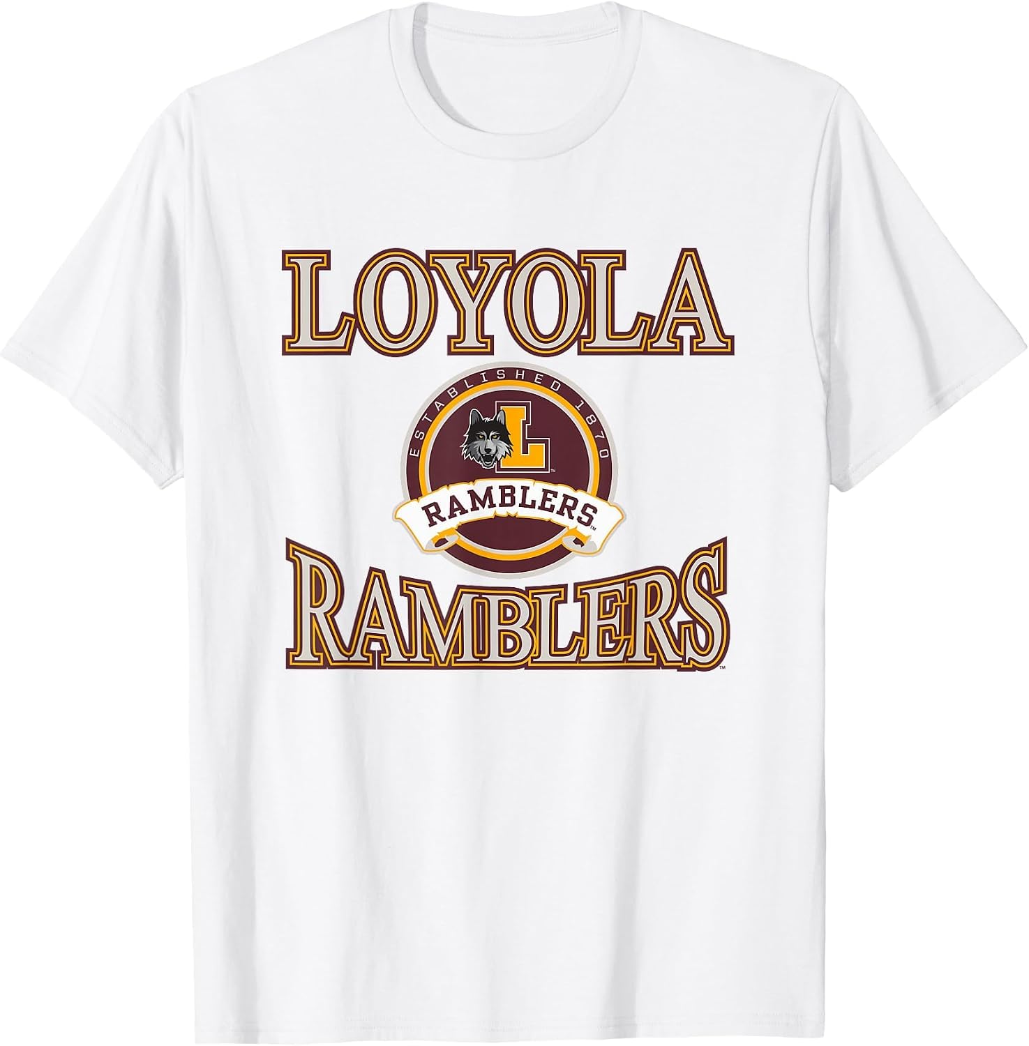 Loyola Chicago Ramblers Laurels Logo Officially Licensed
