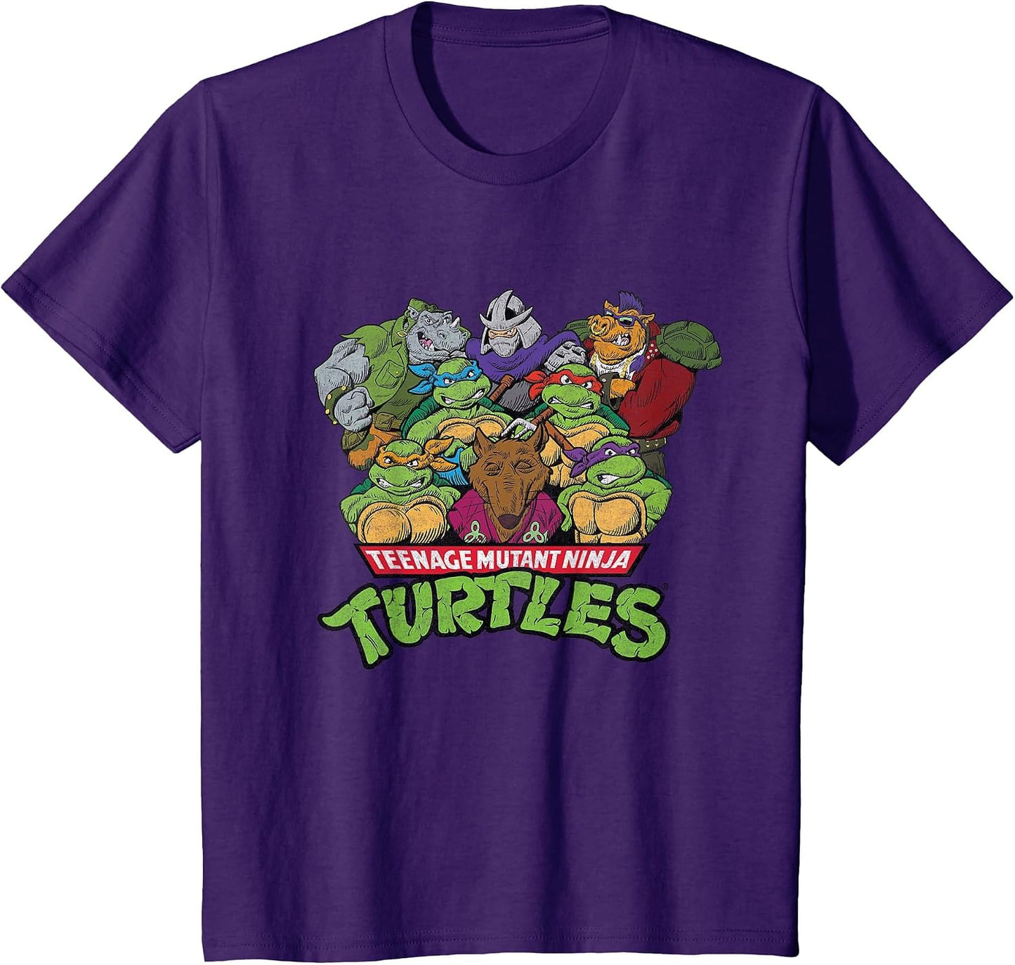 Retro TMNT Woodblock Villains & Heroes