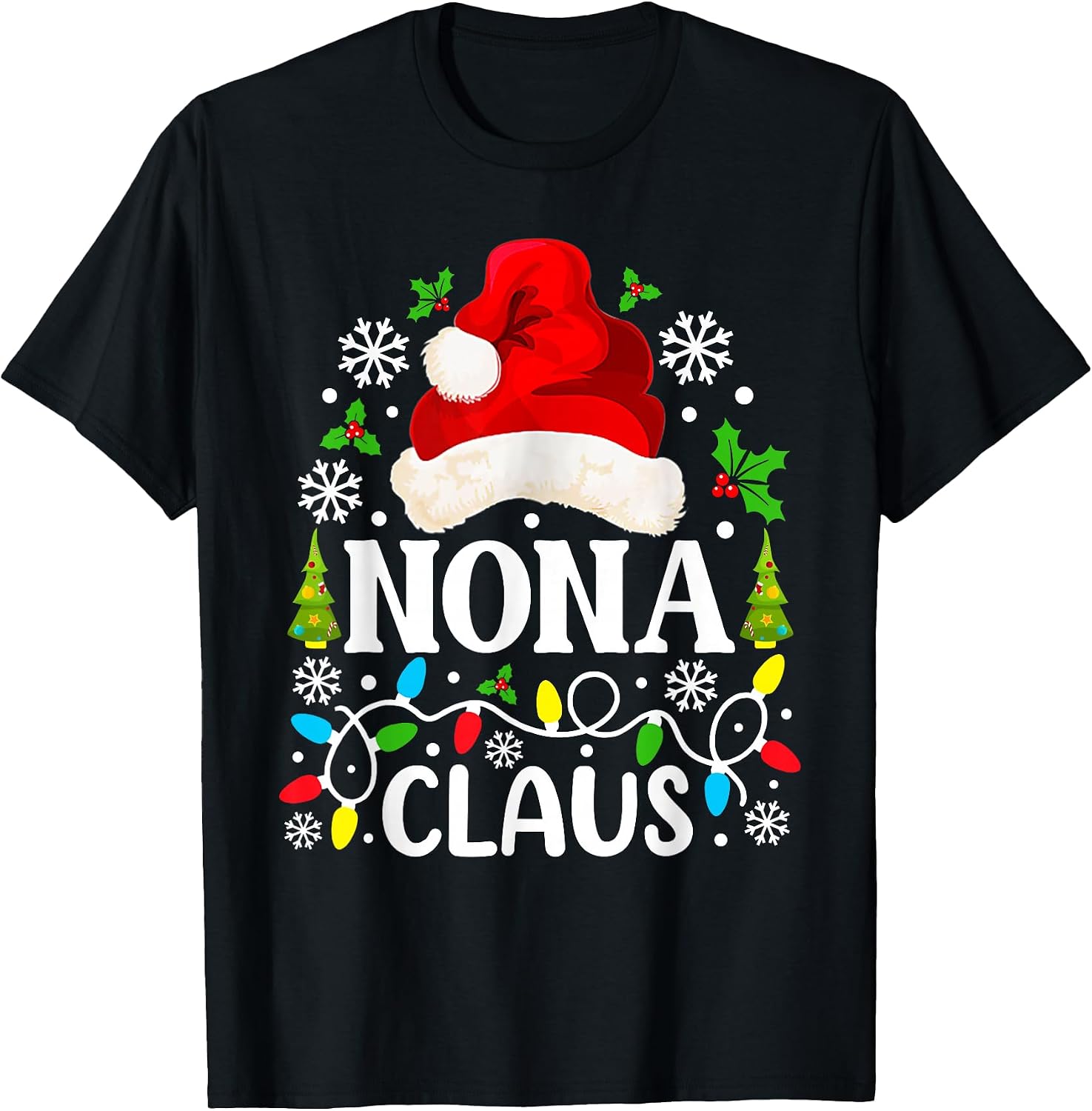 Nona Claus Funny Christmas Family Matching Grandma