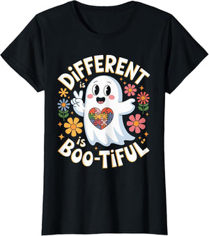 Different is Boo Tiful Halloween Autism Awareness