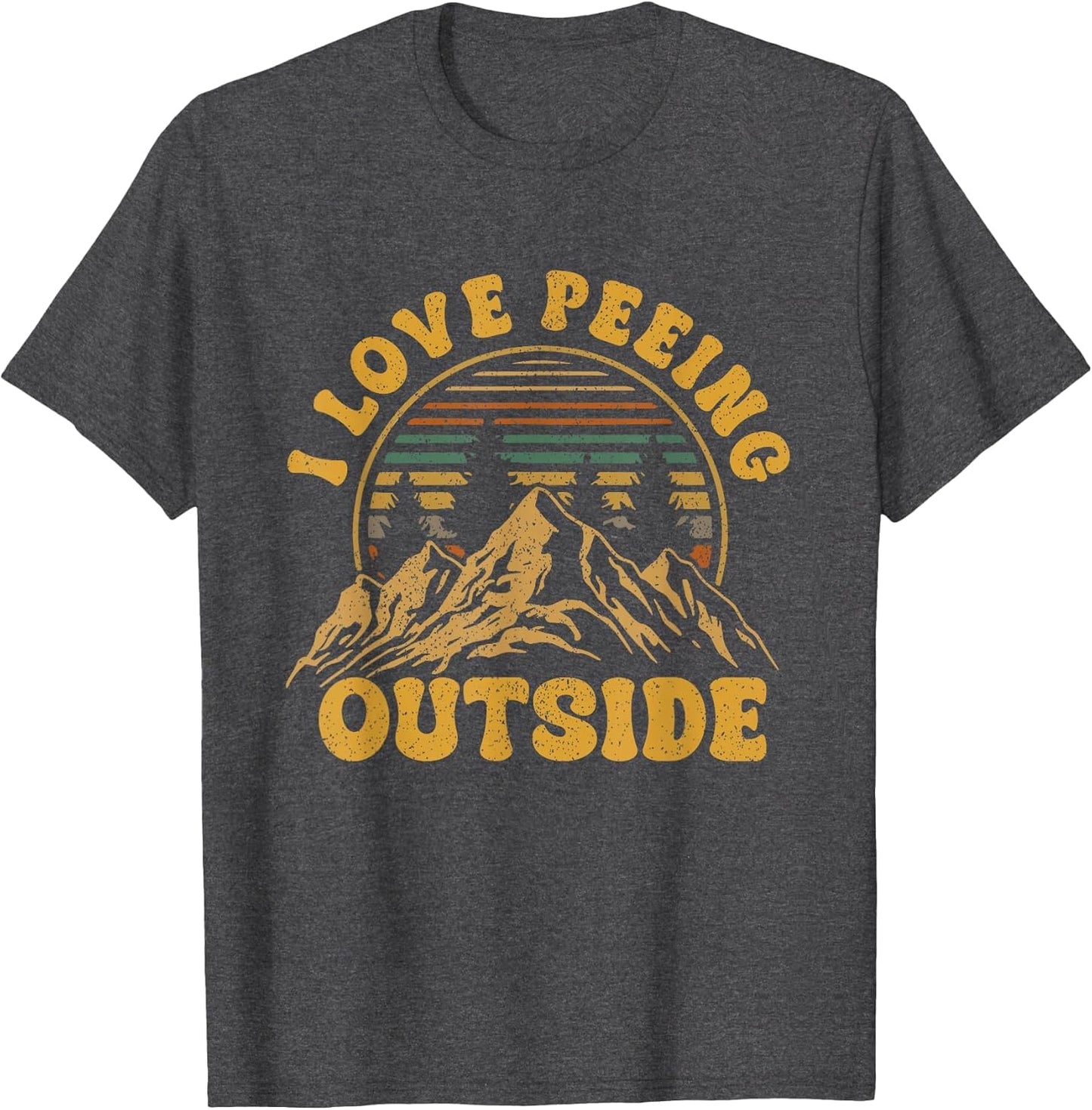 I Love Peeing Outside Funny Camping Shirts Hiking