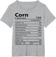 Corn Thanksgiving Nutrition Ingredients Nutritional Table