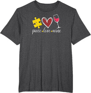 Puzzle Piece Love Wine Puzzle