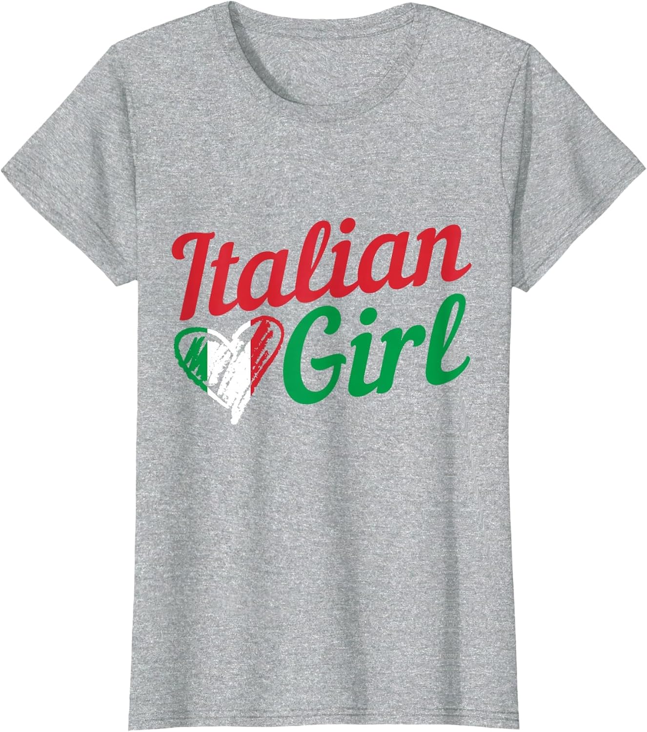 Italian Girl Italy Flag Heart Vintage