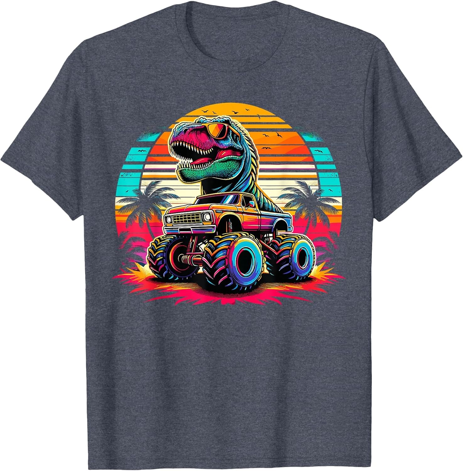 Monster Truck Summer Beach Dinosaur Monster Truck