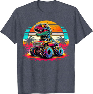 Monster Truck Summer Beach Dinosaur Monster Truck