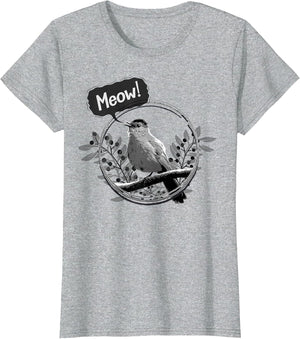 Funny Gray Catbird Meow Bird Birdwatching