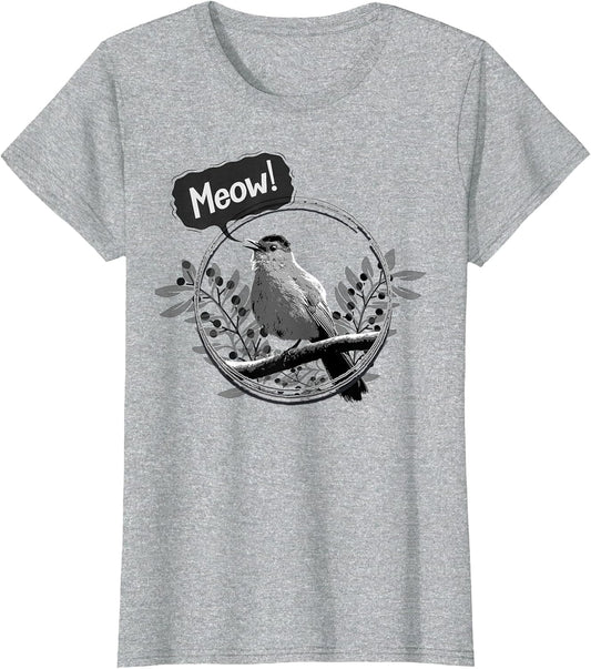 Funny Gray Catbird Meow Bird Birdwatching