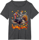 Santa X-ray Skeleton Riding Reindeer Turkey Lover Family