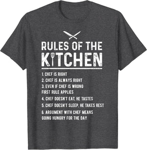 Rules of The Kitchen Funny Master Cook Restaurant Chef Joke