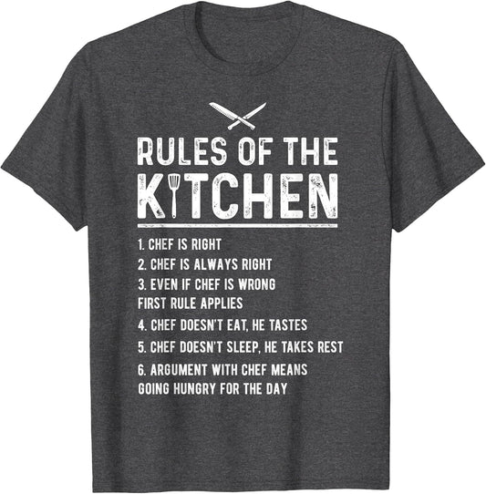 Rules of The Kitchen Funny Master Cook Restaurant Chef Joke