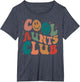 Retro Groovy Cool Aunts Club Funny Auntie Women Cool Aunt