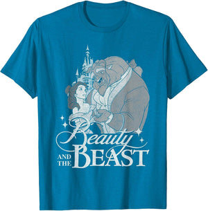 Disney Beauty and the Beast Vintage Enchanted Dance Portrait
