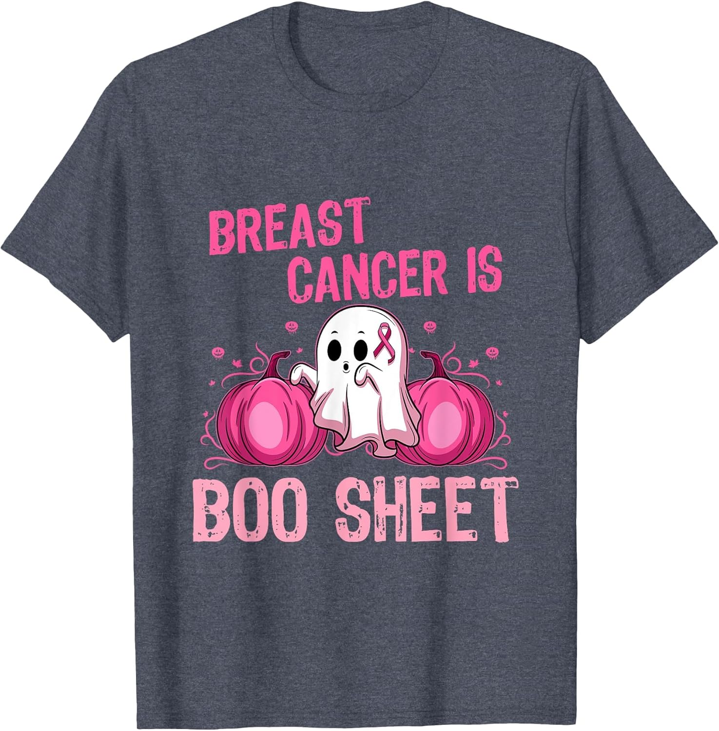 Halloween Women Boob Skeleton Breast Cancer Ribbon Support