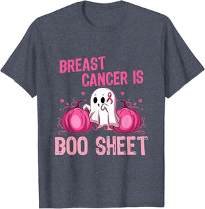 Halloween Women Boob Skeleton Breast Cancer Ribbon Support