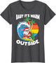 Baby Its Warm Outside Surfing Santa Christmas in July Gift