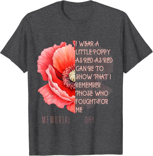 Veterans Day I Wear A Red Poppy Nowember 11 Remember Day