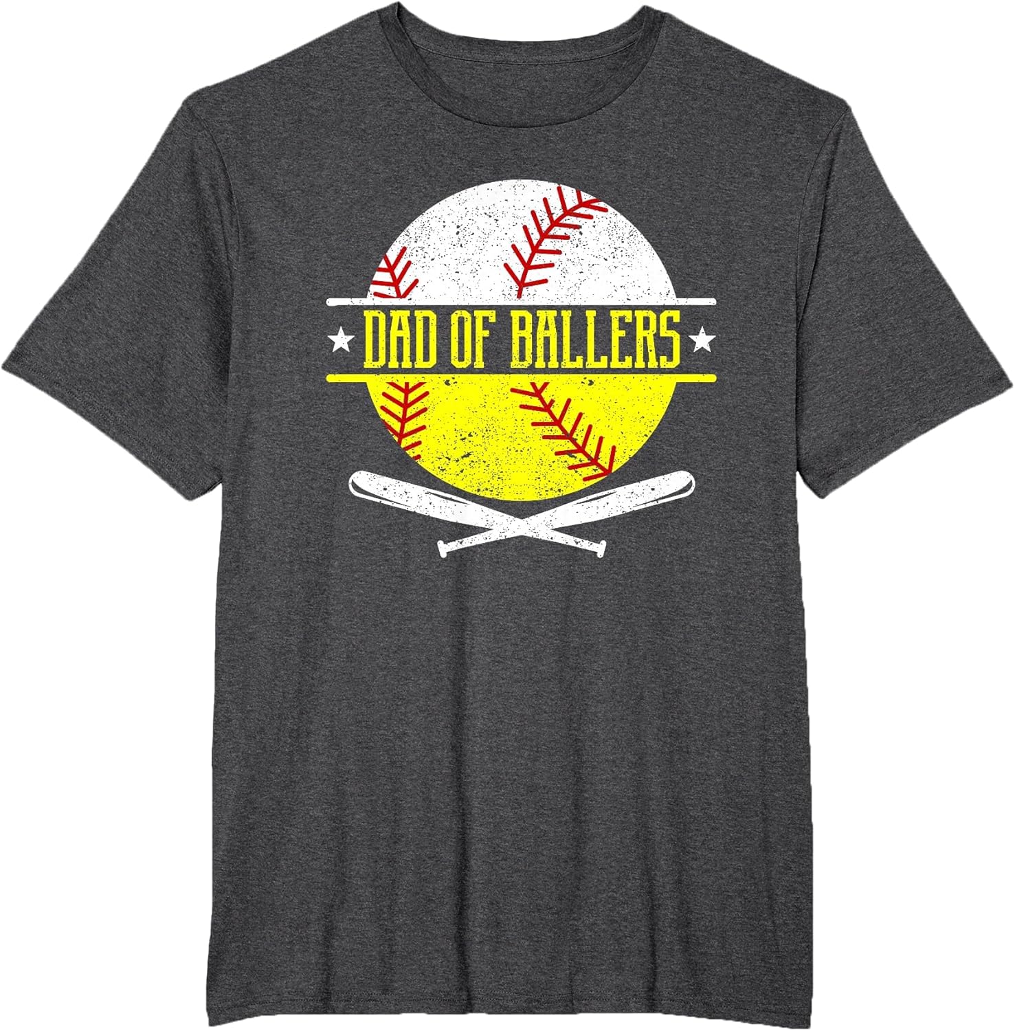 Dad of Ballers Funny Dad of Baseball and Softball Player